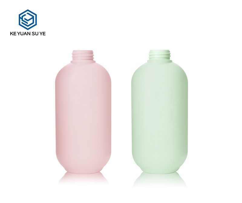 KY215 Custom 500ml Unique Luxury Pink Shower Gel Conditioner Shampoo HDPE Cosmetic Packaging Plastic Bottles