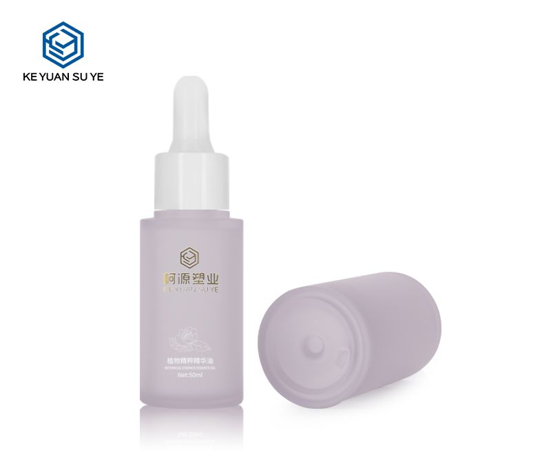 KY201-2 Luxury Purple Skincare Packaging Set 80ml 100ml Toner Bottle and 30ml 50ml Essential Oil Dropper Bottle