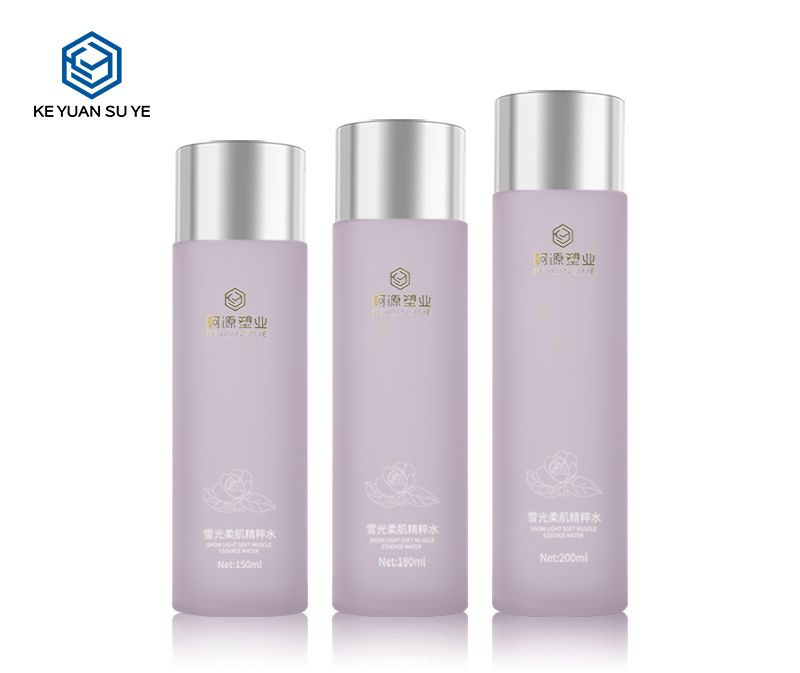 KY201-3 Wholesale 150ml 180ml 200ml Cosmetic PETG Plastic Purple Bottle Skincare Toner Bottle