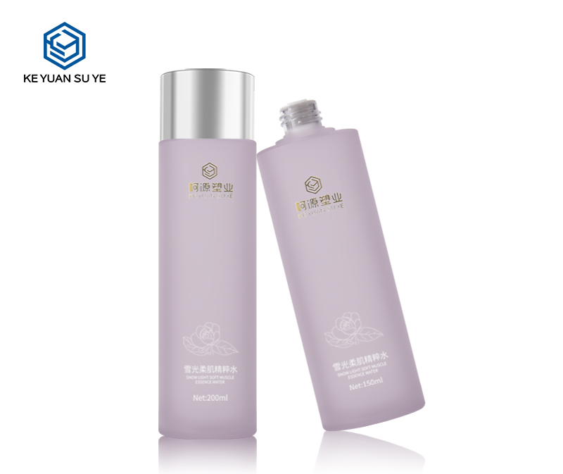 KY201-3 Wholesale 150ml 180ml 200ml Cosmetic PETG Plastic Purple Bottle Skincare Toner Bottle