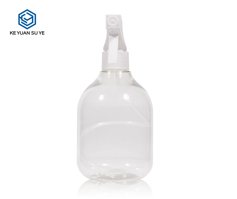 KY204 Wholesale Cosmetic Packaging 500ml Round Shape Empty Plastic Mist Spray Bottles PET Plastic Trigger Spray Bottle