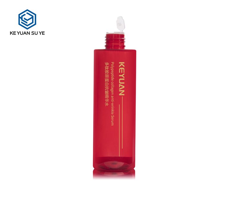 KY207 Customized High Quality 180ml PET Plastic Empty Bottle with Lotion Pump Cosmetic Packaging Bottle