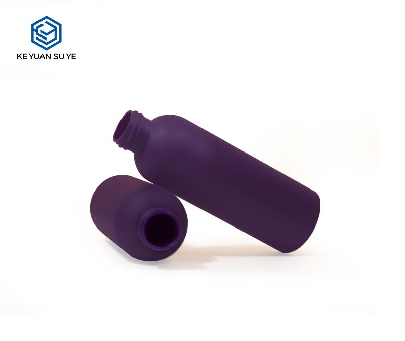 KY208 High Quality Purple Luxury 120ml HDPE Round Plastic Cosmetic Packaging Bottle