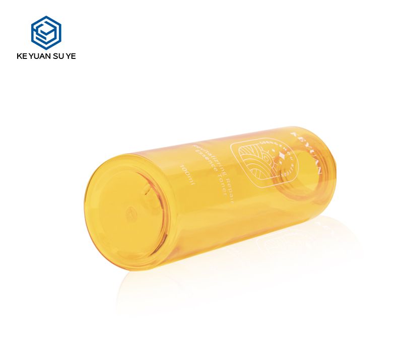 KY216-2 High Quality 80ml 100ml 120ml Orange Cosmetic Bottle Lotion Pump Bottle Skincare Bottle