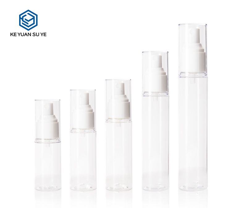 KY216-4 Small Capacity Pocket Portable Clear Cosmetic Bottle Toner Alcohol Spray Plastic Packaging Bottle