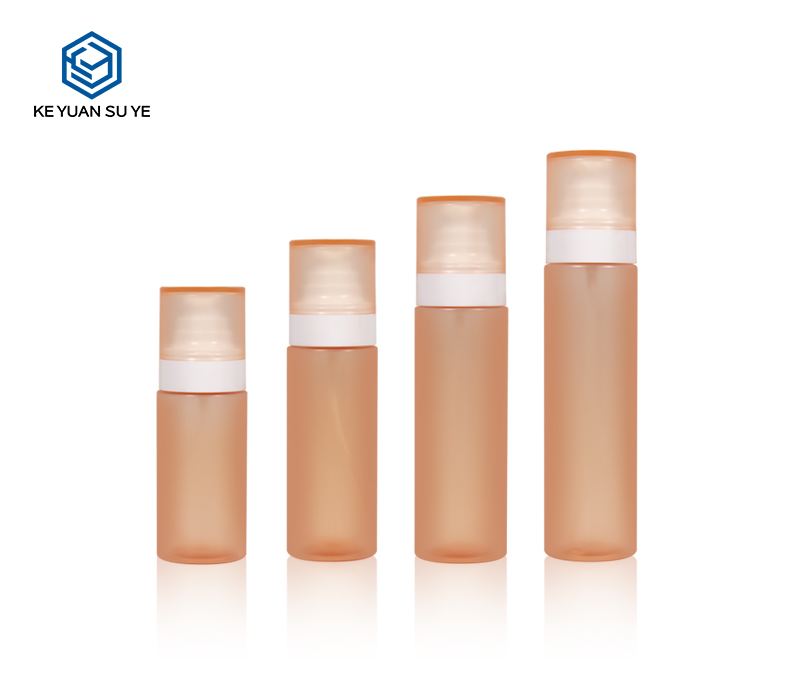 KY216-5 High Quality 80m 100ml 120ml 140ml Matte Orange Cosmetic Bottle Toner Fine Mist Spray Bottle