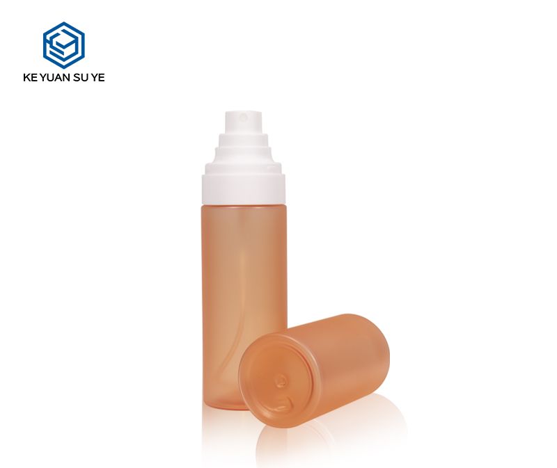 KY216-5 High Quality 80m 100ml 120ml 140ml Matte Orange Cosmetic Bottle Toner Fine Mist Spray Bottle