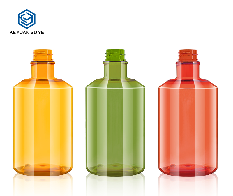 KY220 Custom Colored Luxury Plastic Pump Bottle 500ml Shampoo Bottle