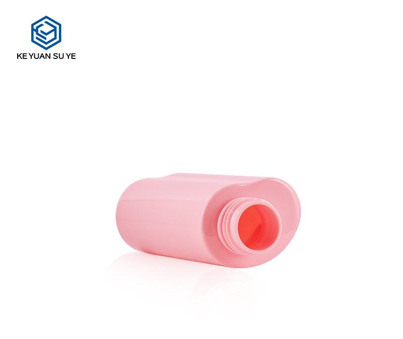 KY223 Custom 100ml PET Cosmetics Pink Special Shape Remover Oil Bottle