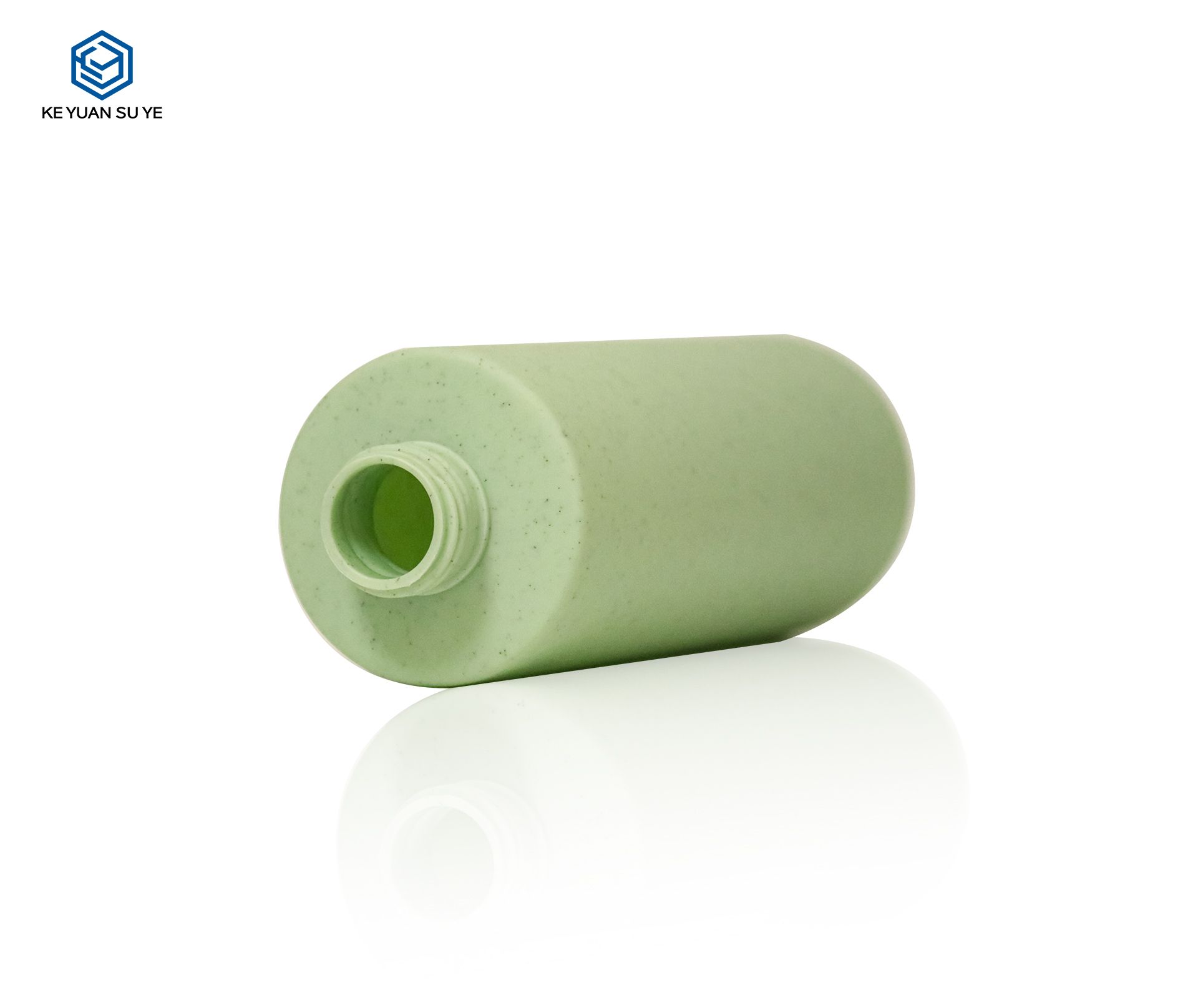 KY234 Environmentally Friendly Recyclable PCR 250ml PE Cosmetic Round Plastic Bottle with White Pump