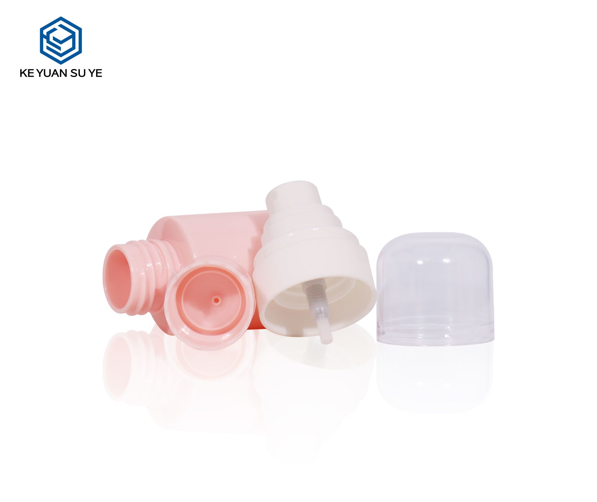 KY237 Newly Designed 50ml Pink Small Capacity PET Care Liquid Plastic Bottle