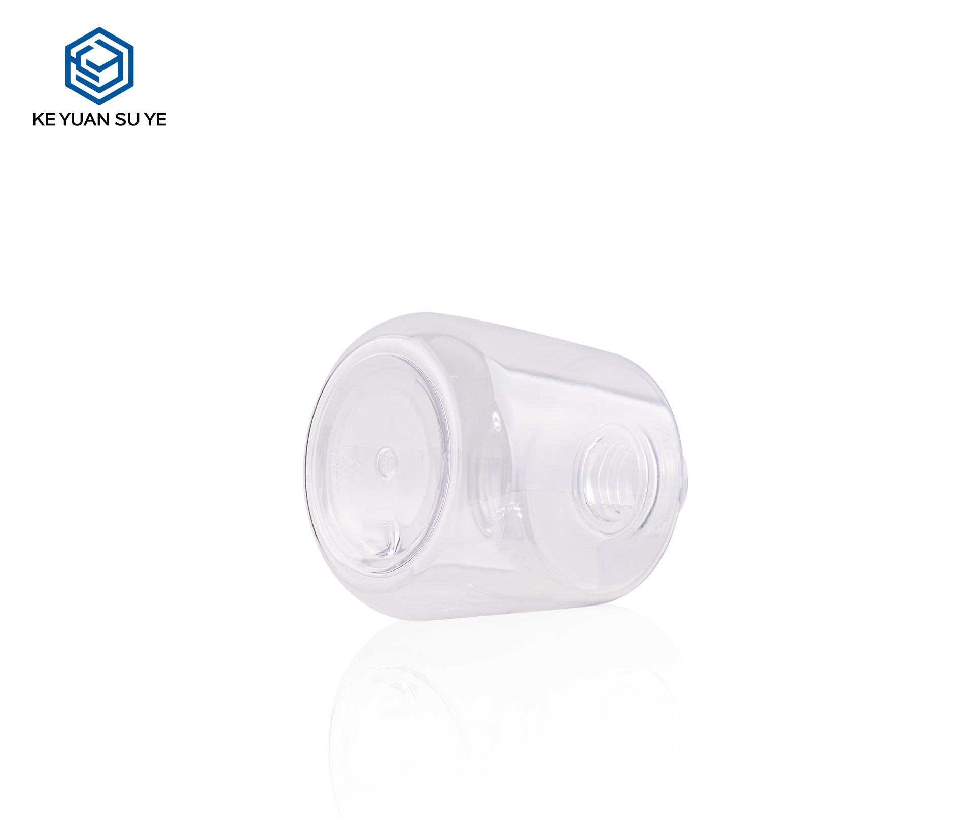KY241 High Quality Unique Shape PET 300ml Transparent Plastic Hand Cream Bottle