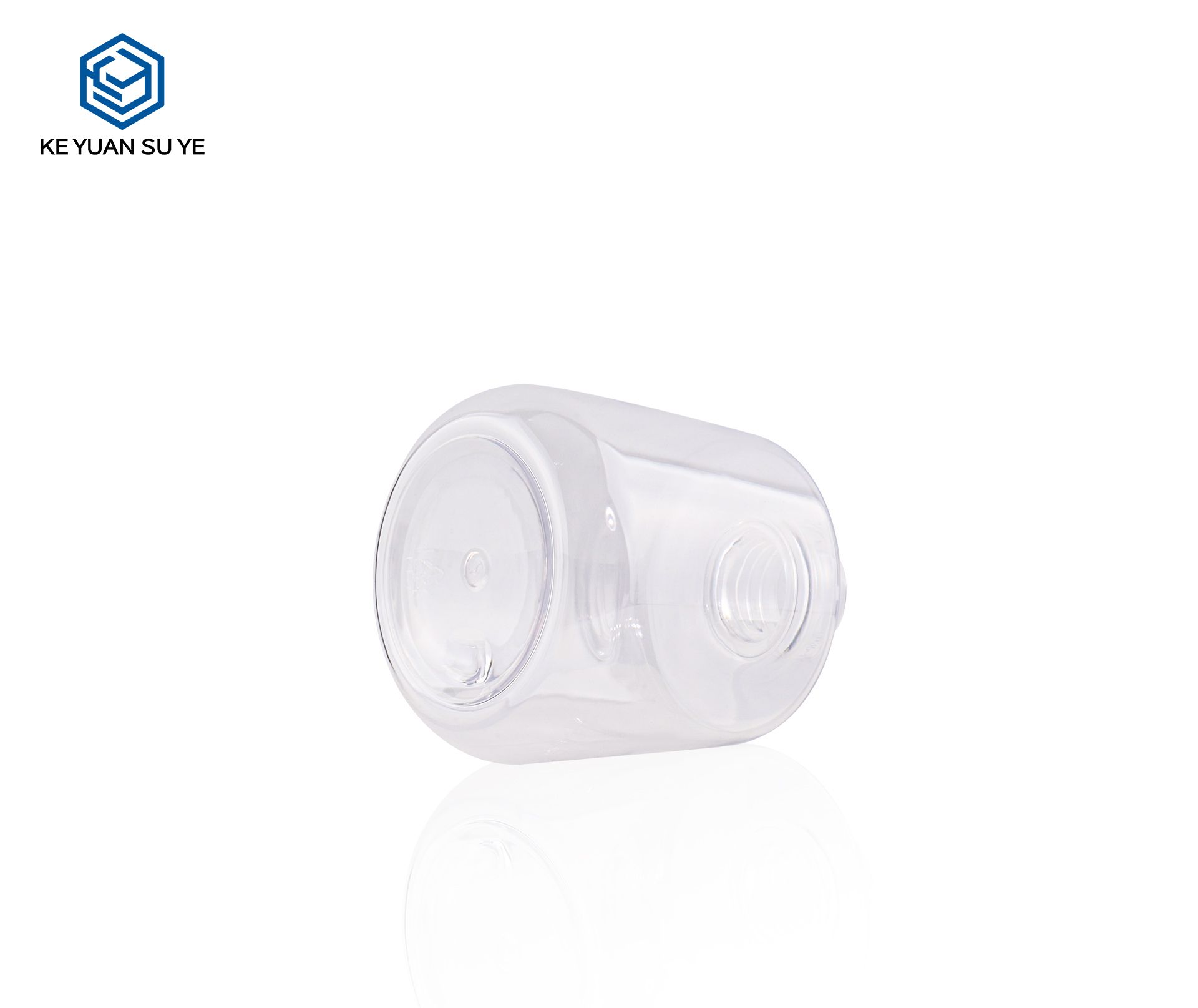 KY241 High Quality Unique Shape PET 300ml Transparent Plastic Hand Cream Bottle