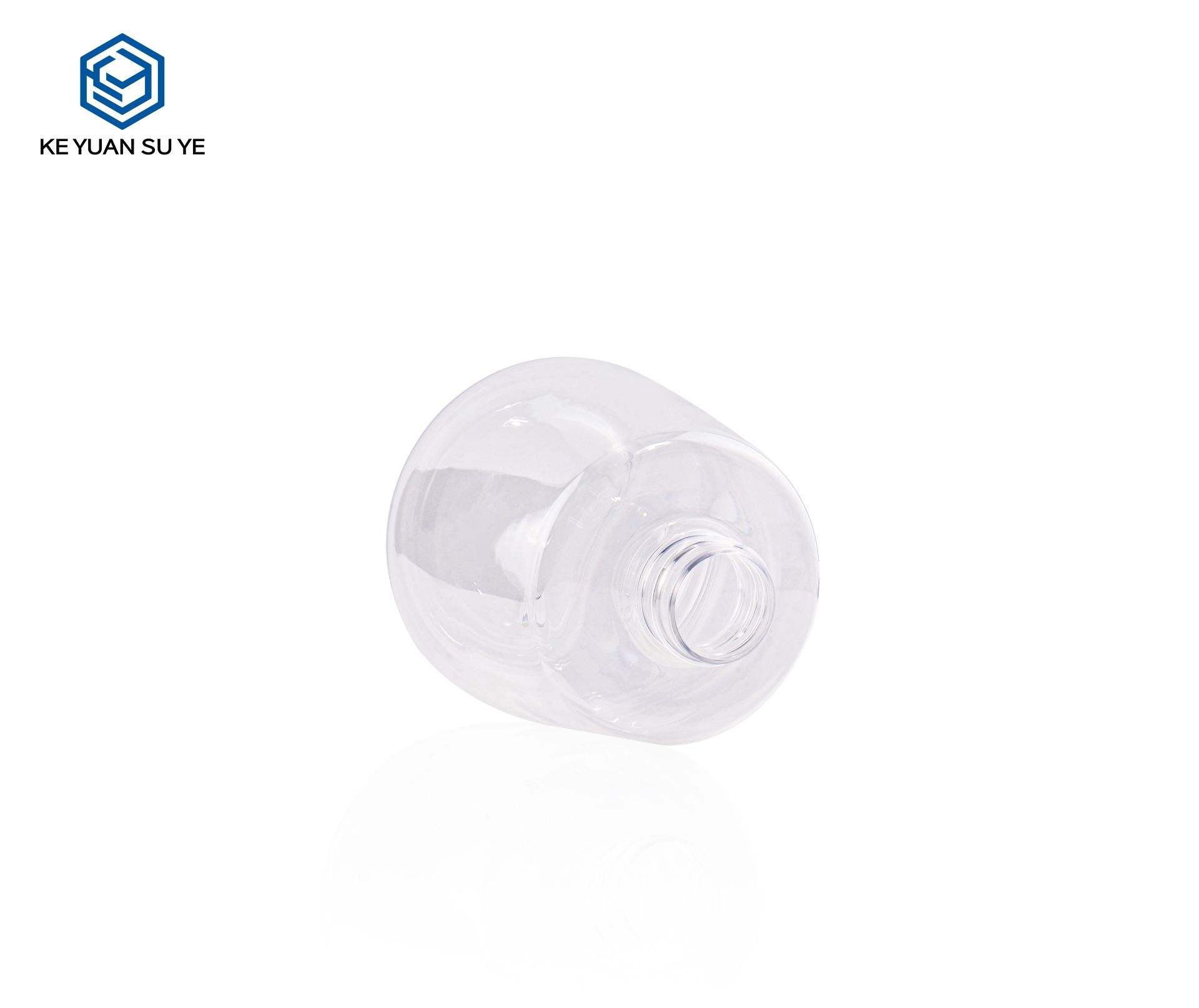KY241 High Quality Unique Shape PET 300ml Transparent Plastic Hand Cream Bottle
