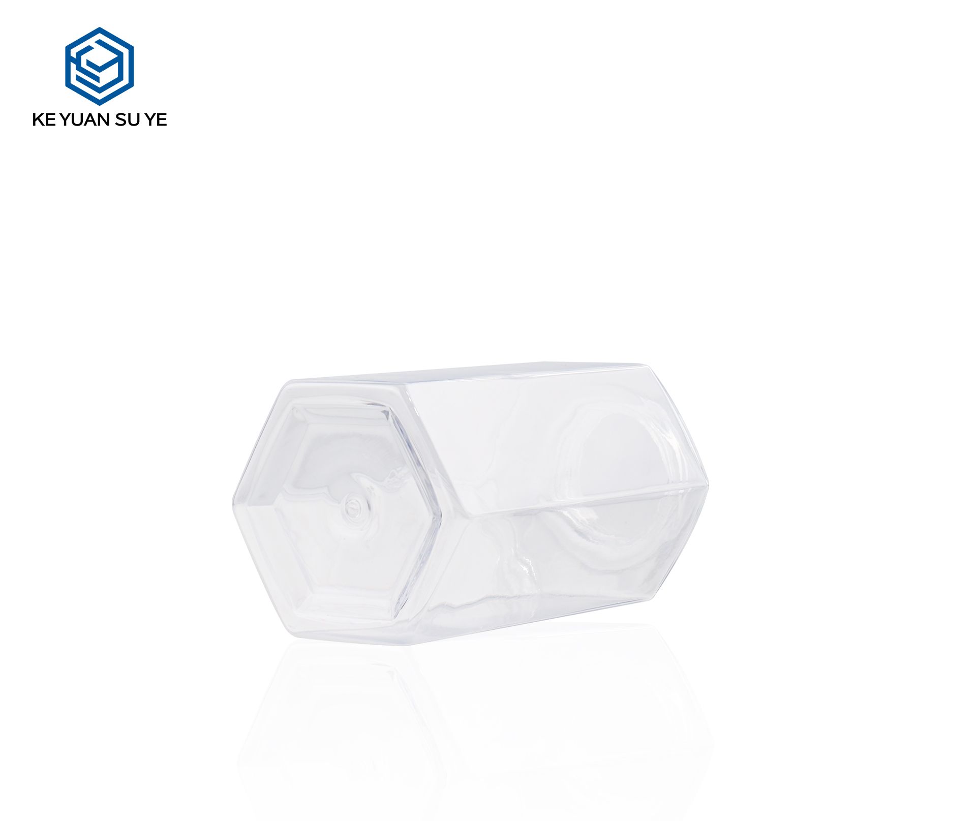 KY240 Empty 650ml Transparent Plastic Shampoo Bottle with Pump