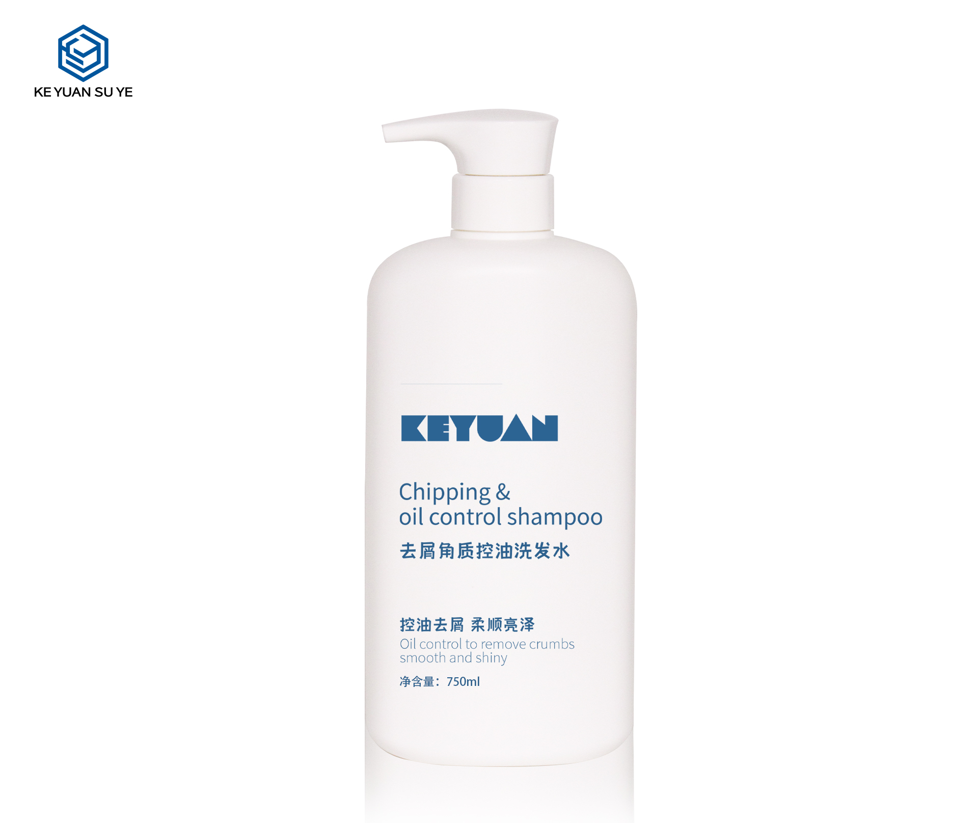 KY253 The Factory Directly Sells 750ml HDPE Large Capacity White Flat Plastic Bottles