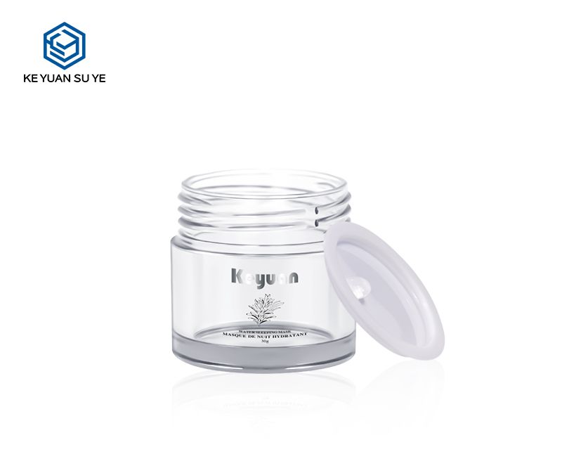 KY052 3PJ Transparent Small Capacity Plastic Cream Jars 5ml 10ml 15ml 20ml 30ml Cosmetic Skincare Containers Empty Face Cream Jars