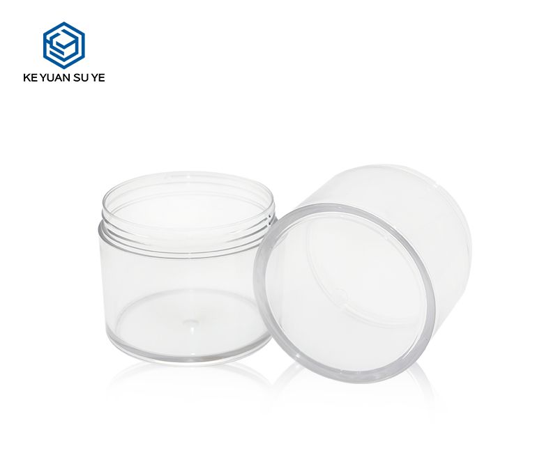 Custom 300ml Cosmetic Wide Mouth Plastic Jar Body Scrub Cream Jar