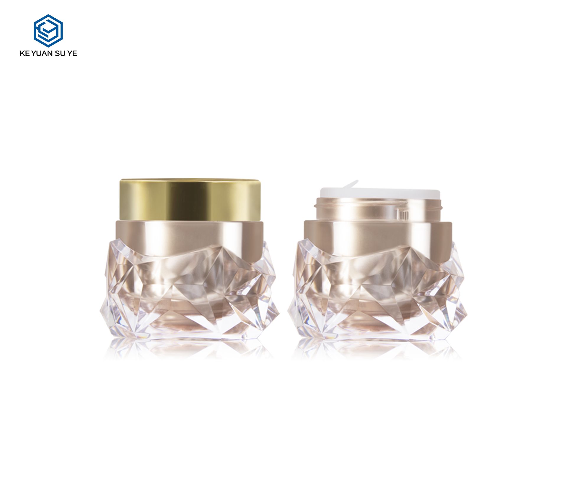KY063PJ Special Shape 50ml Eye Cream Jar Luxury Cosmetic Face Cream Jar