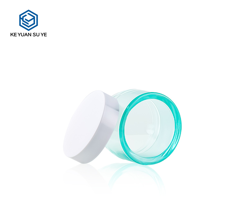 KY059 3PJ The Factory Directly Sells High Quality Cosmetics 50g PET Blue Plastic Face Cream Jars