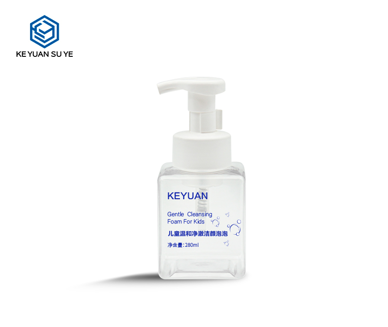 KY266 280ml PET Children's Mousse Face Wash Foam Bottle Hand Sanitizer Press Foam Pump Bottle