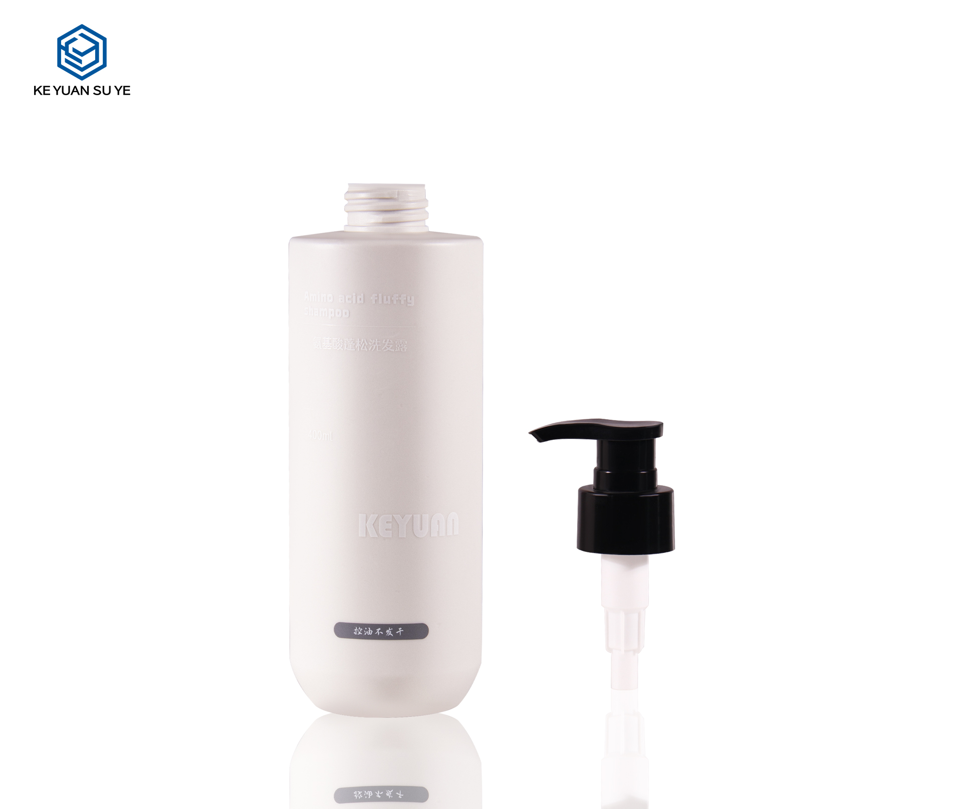 KY274 High Quality 400ml Personal Care Dispenser Cosmetic Packaging Shampoo Pump Bottle Empty Lotion Bottle