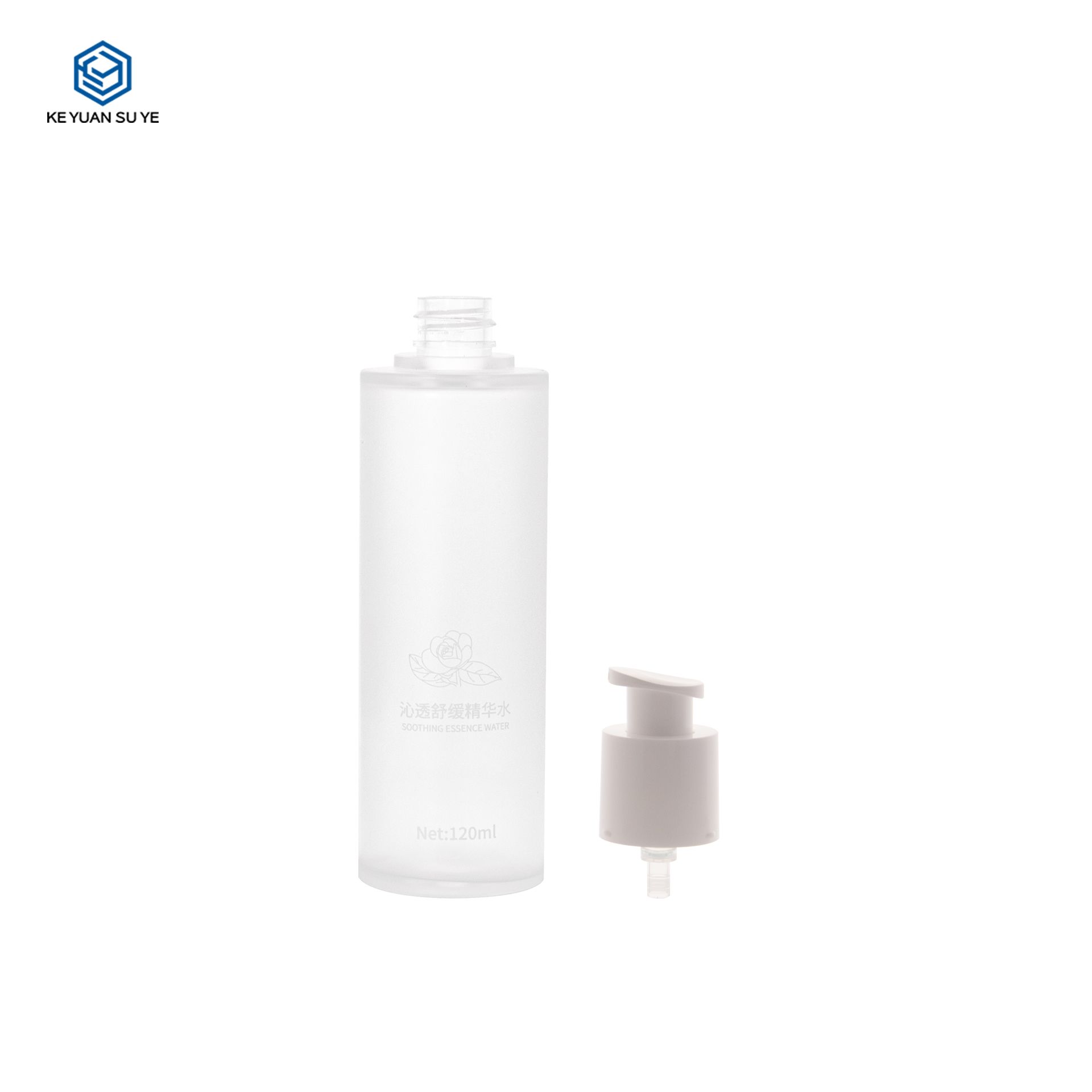 KY281 Factory Direct Sales High Quality 120ml 100ml 80ml PET Matte Frosting Lotion Bottle