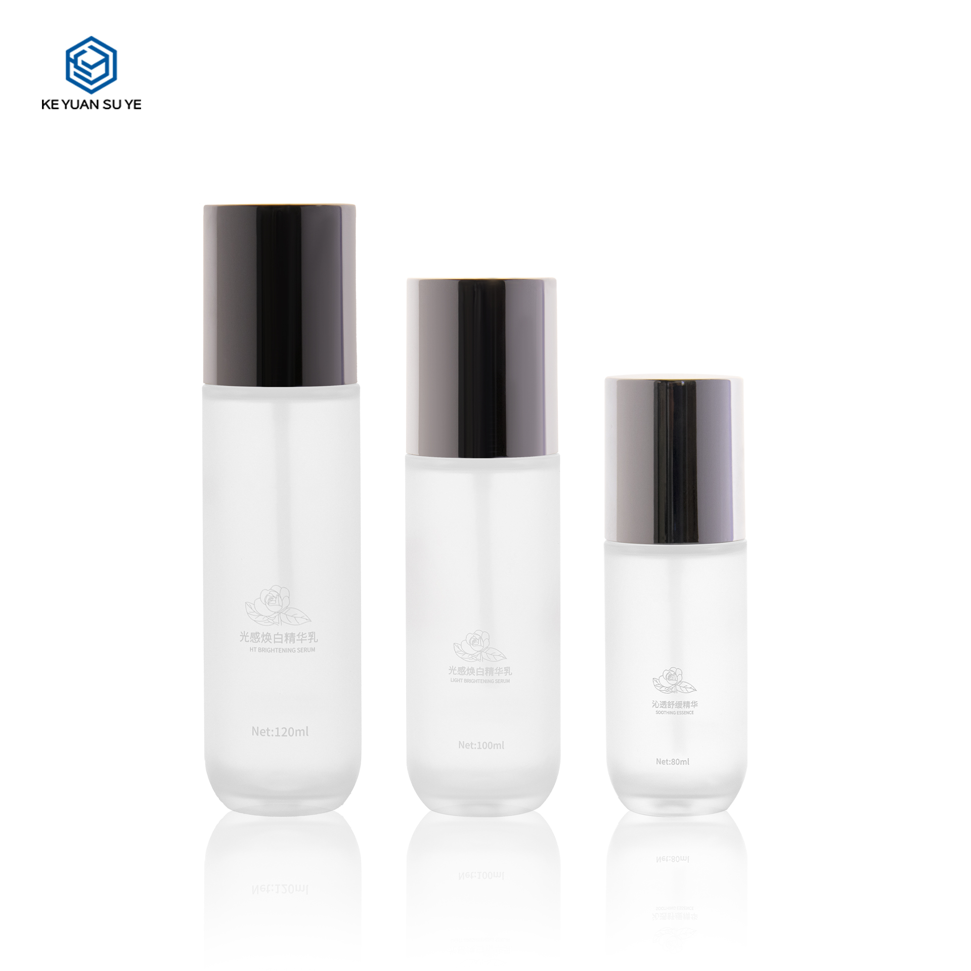 KY283 Hot Sale 100ml Empty Plastic PET Toner Essence Water Bottle with Spray Pump for Face Skin Care Cosmetic Packaging