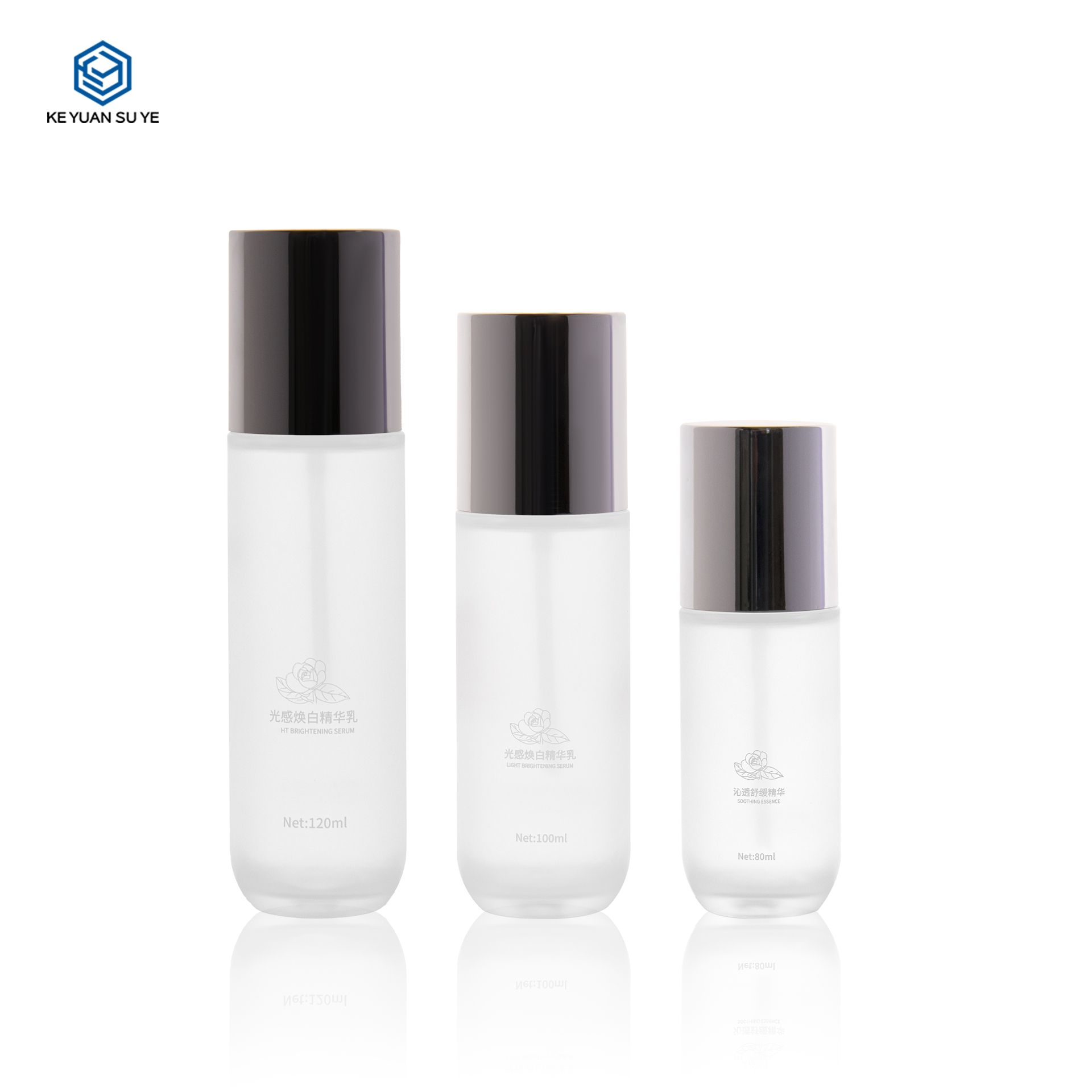 KY283 Hot Sale 100ml Empty Plastic PET Toner Essence Water Bottle with Spray Pump for Face Skin Care Cosmetic Packaging