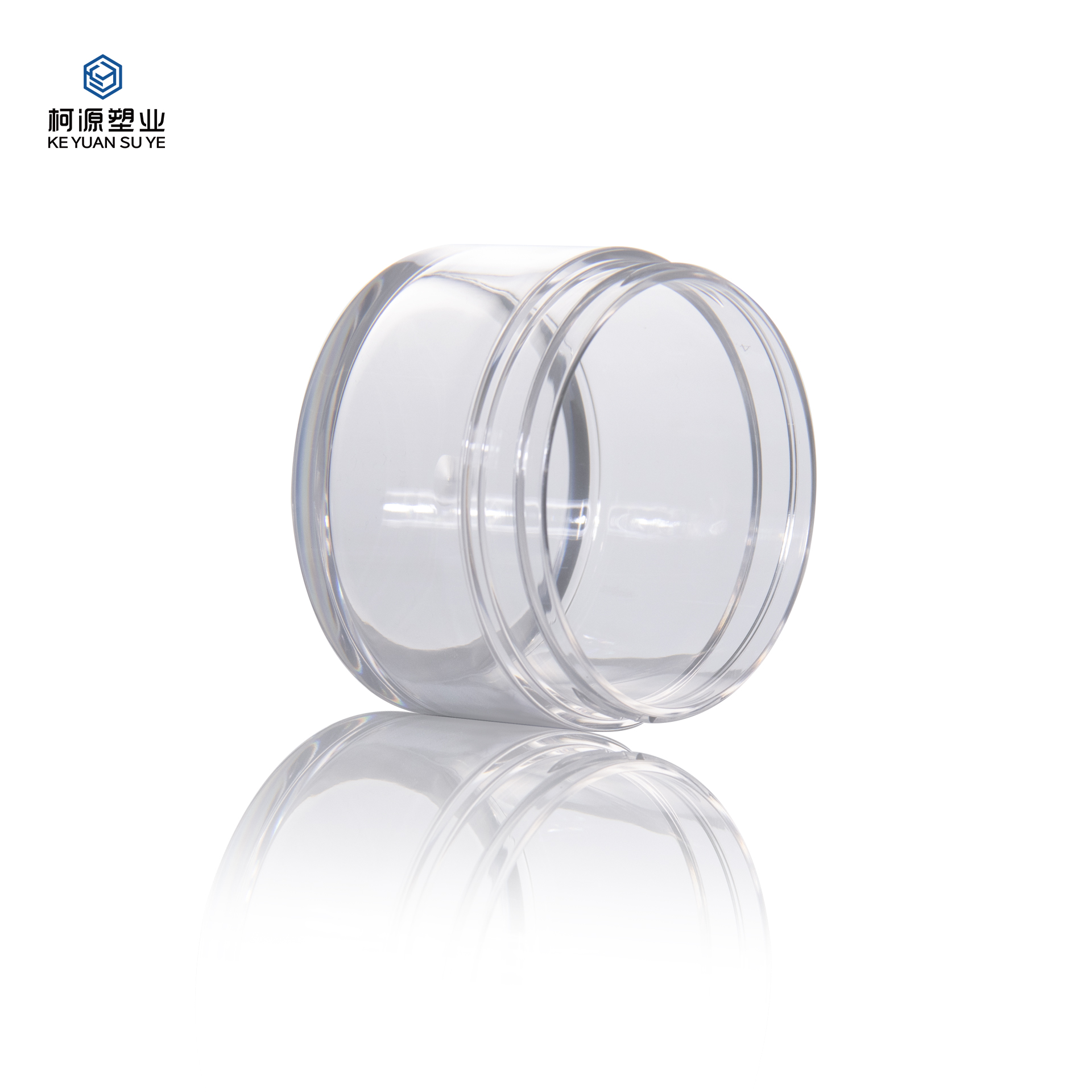 KY075 2PJ Luxury Plastic Double Wall Cosmetic Cream Jar 25g 50g 100g 120g PET Transparent Jar