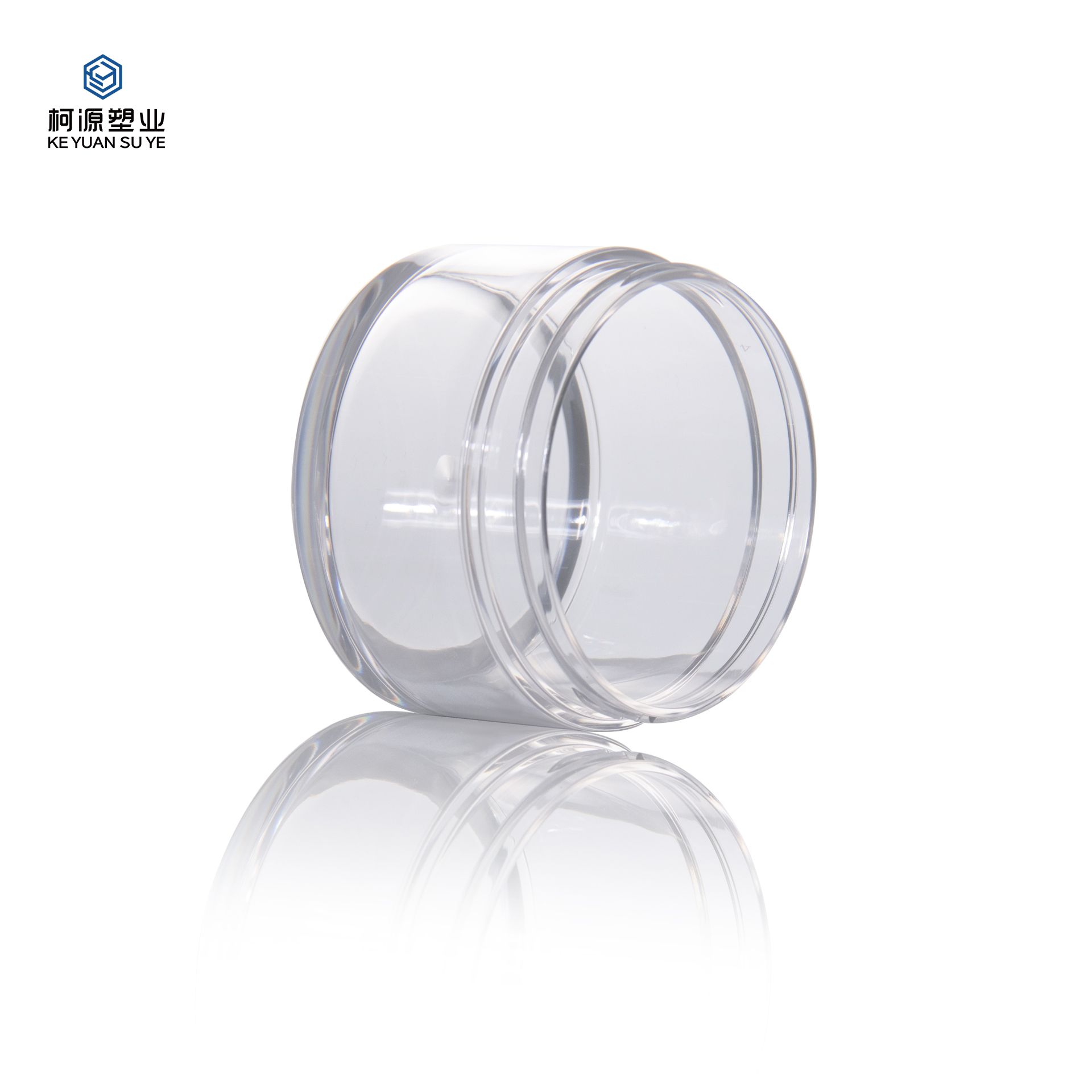 KY075 2PJ Luxury Plastic Double Wall Cosmetic Cream Jar 25g 50g 100g 120g PET Transparent Jar