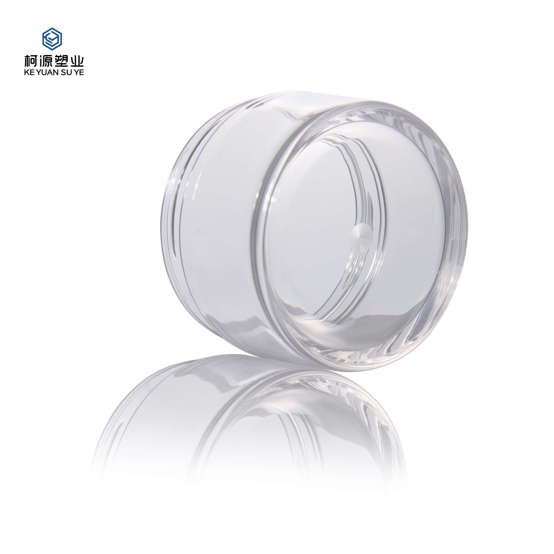 KY075 2PJ Luxury Plastic Double Wall Cosmetic Cream Jar 25g 50g 100g 120g PET Transparent Jar