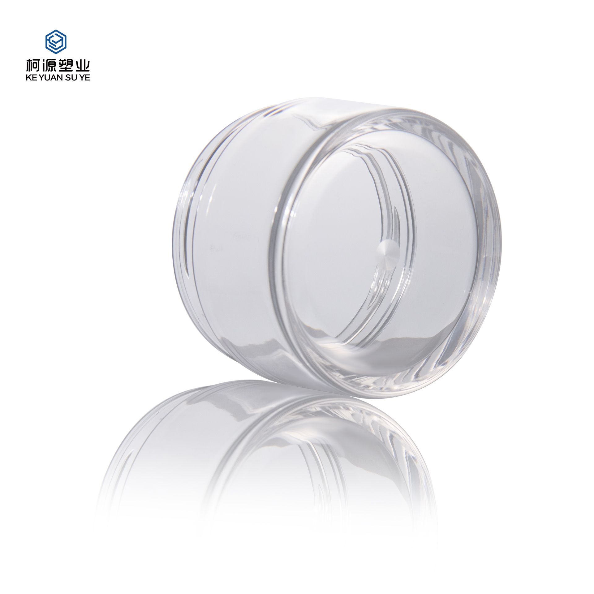 KY075 2PJ Luxury Plastic Double Wall Cosmetic Cream Jar 25g 50g 100g 120g PET Transparent Jar