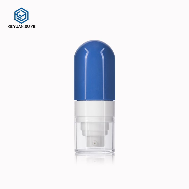 KY091 4 30ml Glossy Blue PET Plastic Fine Mist Spray Bottle for Facial Hydration