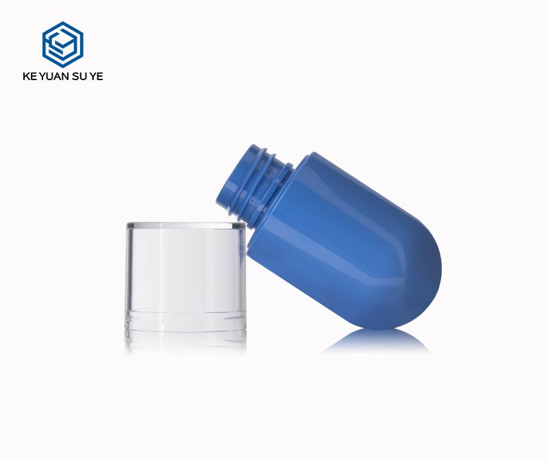 KY091 4 30ml Glossy Blue PET Plastic Fine Mist Spray Bottle for Facial Hydration