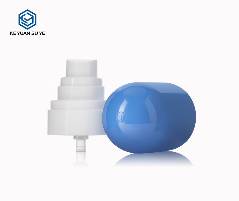 KY091 4 30ml Glossy Blue PET Plastic Fine Mist Spray Bottle for Facial Hydration
