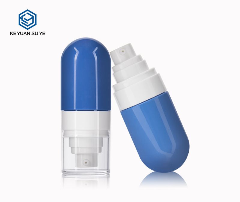 KY091 4 30ml Glossy Blue PET Plastic Fine Mist Spray Bottle for Facial Hydration