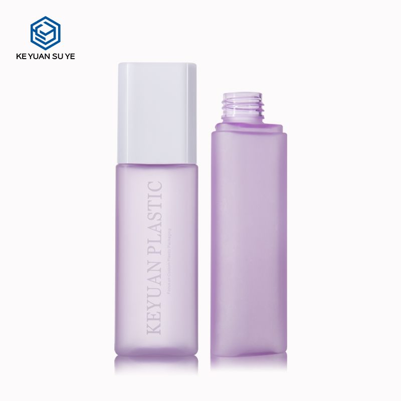 KY098 2 Custom 100ml 120ml 200ml Luxury Purple Matte Plastic Bottle for Cosmetic Packaging