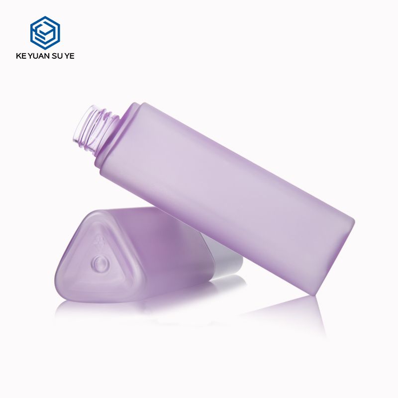 KY098 2 Custom 100ml 120ml 200ml Luxury Purple Matte Plastic Bottle for Cosmetic Packaging