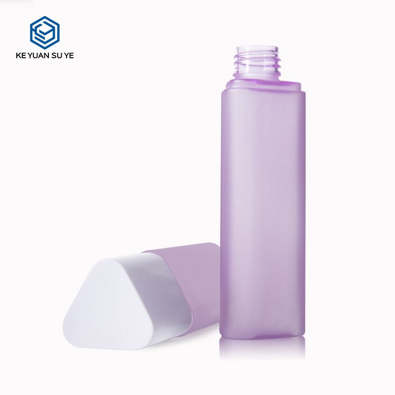 KY098 2 Custom 100ml 120ml 200ml Luxury Purple Matte Plastic Bottle for Cosmetic Packaging
