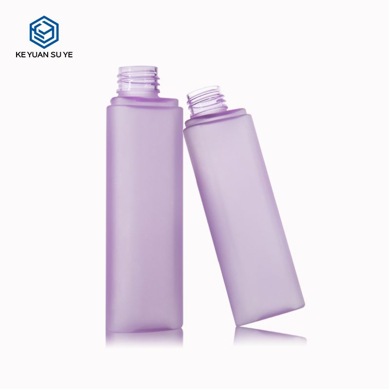 KY098 2 Custom 100ml 120ml 200ml Luxury Purple Matte Plastic Bottle for Cosmetic Packaging