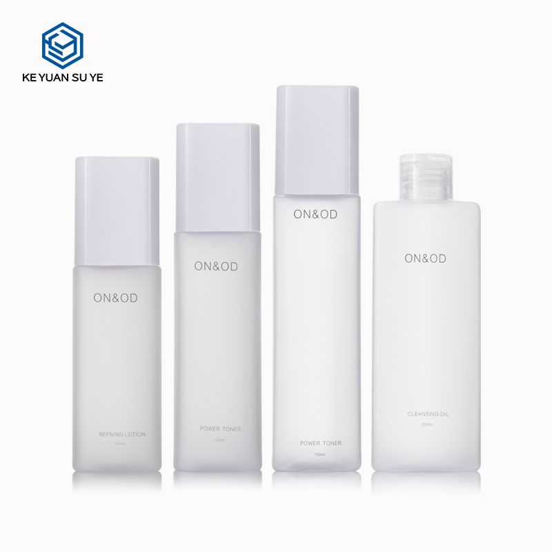 KY098 3 Luxury Cosmetic Plastic Bottle Empty Matte 100ml 120ml 150ml PET Skin Care Lotion Bottle