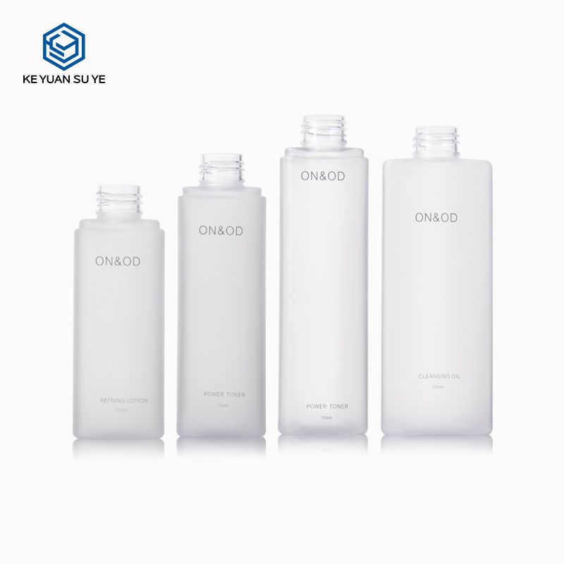 KY098 3 Luxury Cosmetic Plastic Bottle Empty Matte 100ml 120ml 150ml PET Skin Care Lotion Bottle