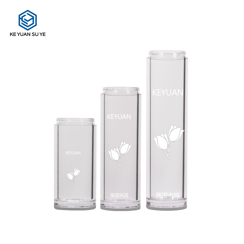KY203 2 High Quality Cosmetics Perfume Packaging 50ml 70ml Thick Wall Transparent PET Plastic Spray Bottle