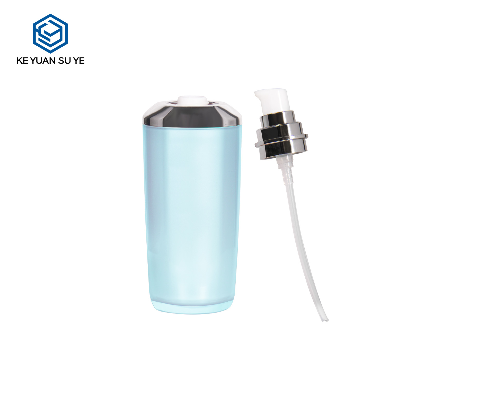 KY019A-2  Factory hot Sale Blue Luxury High Quality Acrylic Essence Lotion Bottle Face Cream Jar
