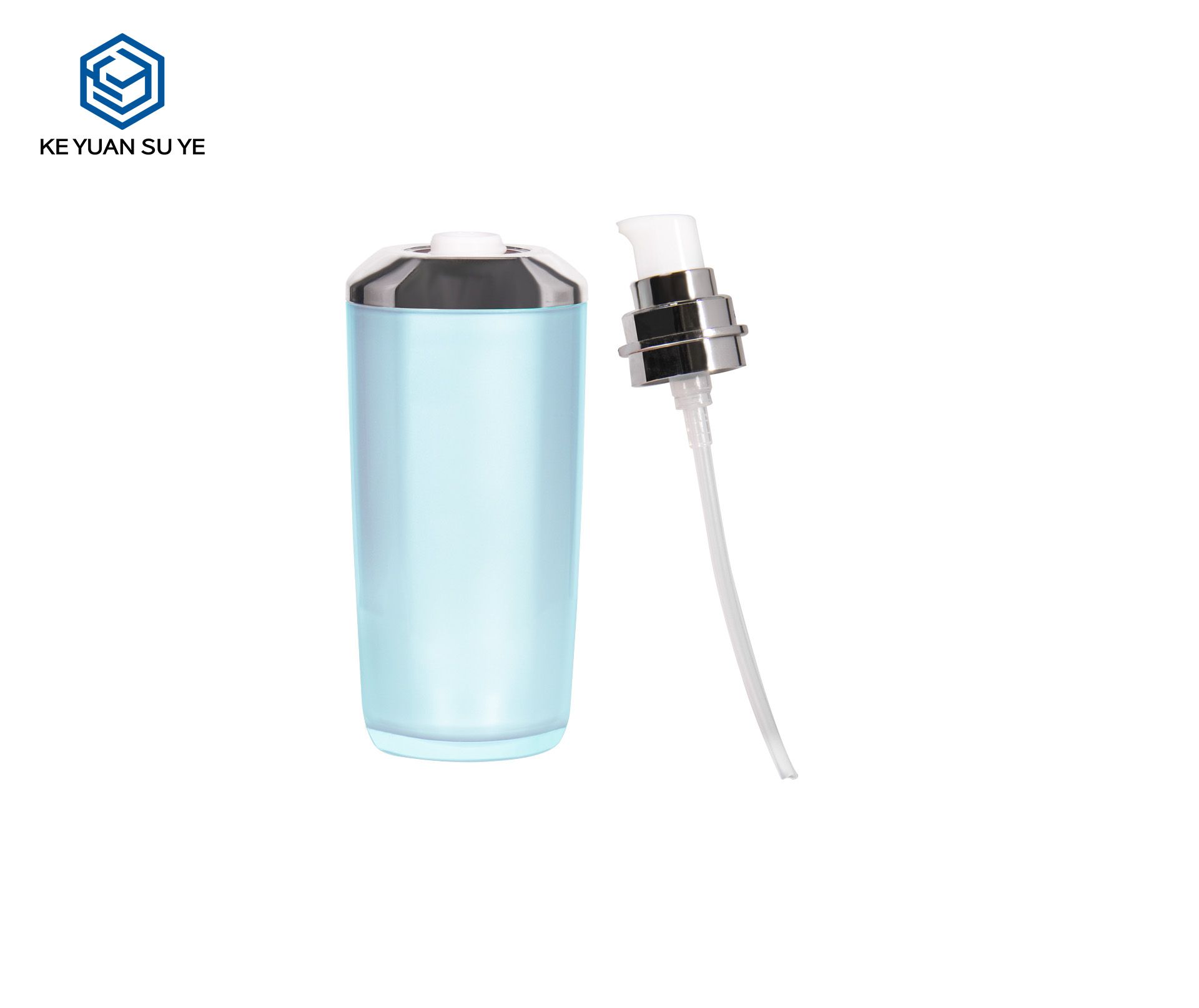 KY019A-2  Factory hot Sale Blue Luxury High Quality Acrylic Essence Lotion Bottle Face Cream Jar