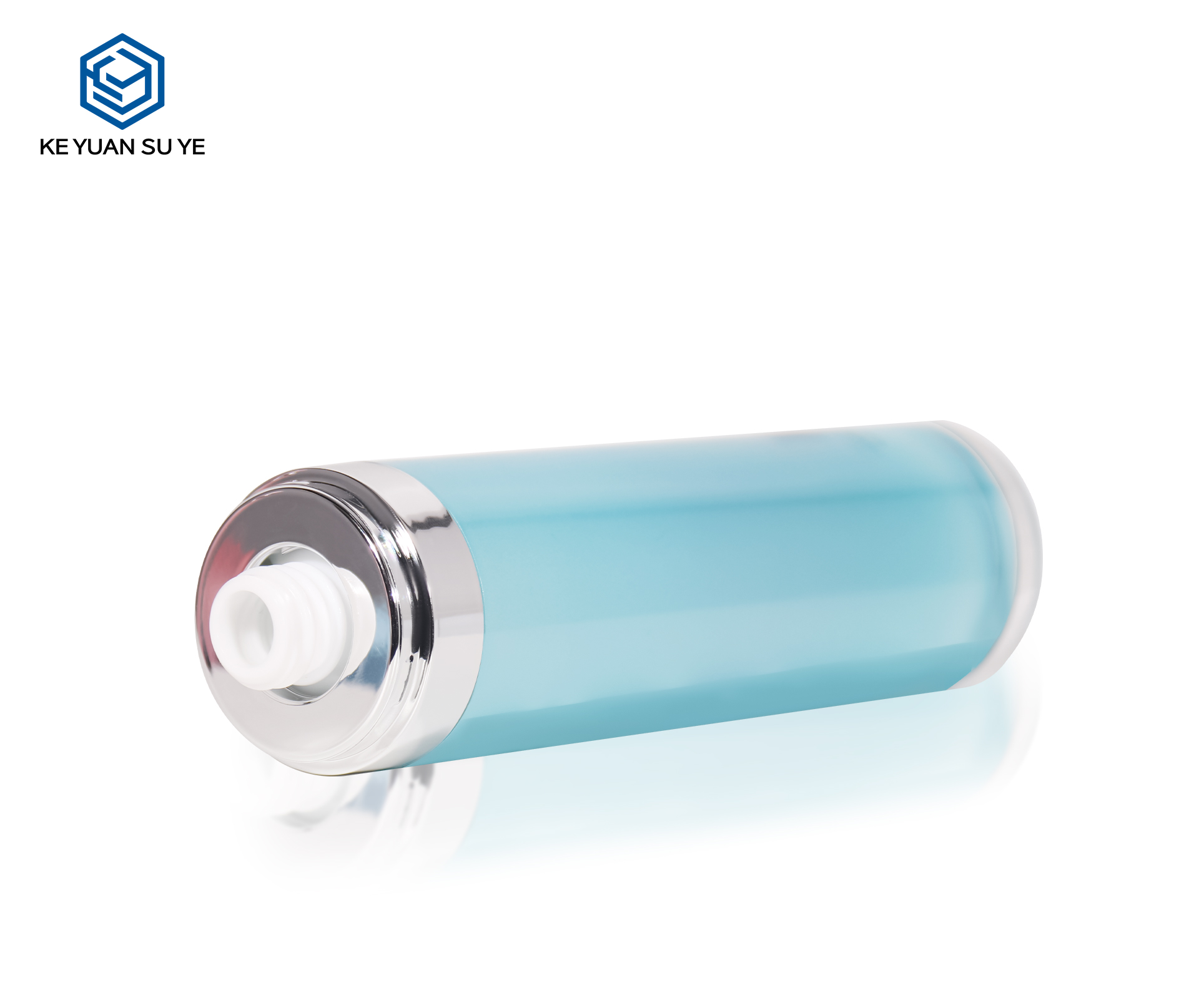KY018  Factory Hot Sale Blue Luxury High Quality Acrylic Essence Lotion Bottle Face Cream Jar