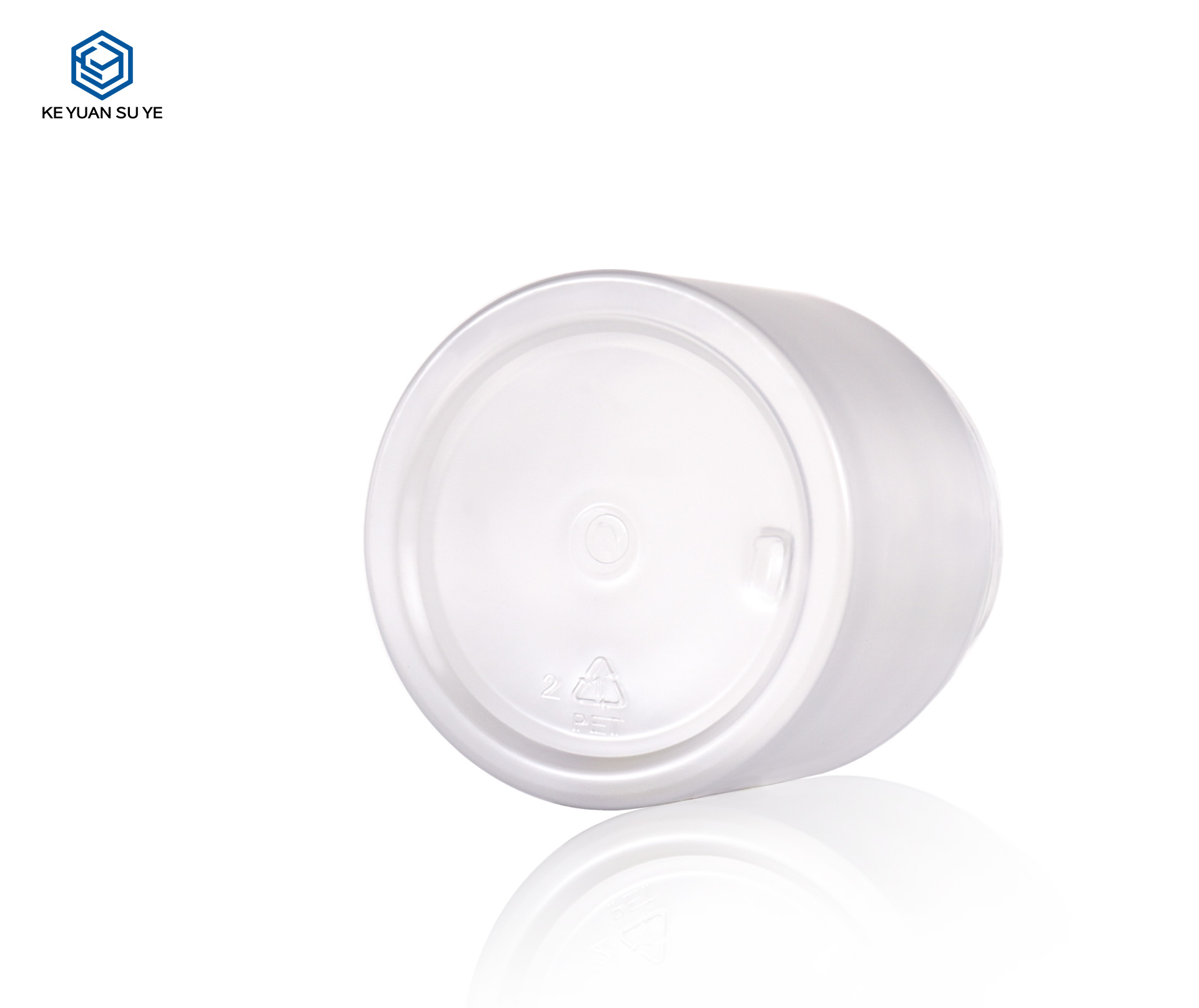 KY076 1 .1PJ The Factory Directly Sells PET White Plastic Round Jars Hair Mask Jars