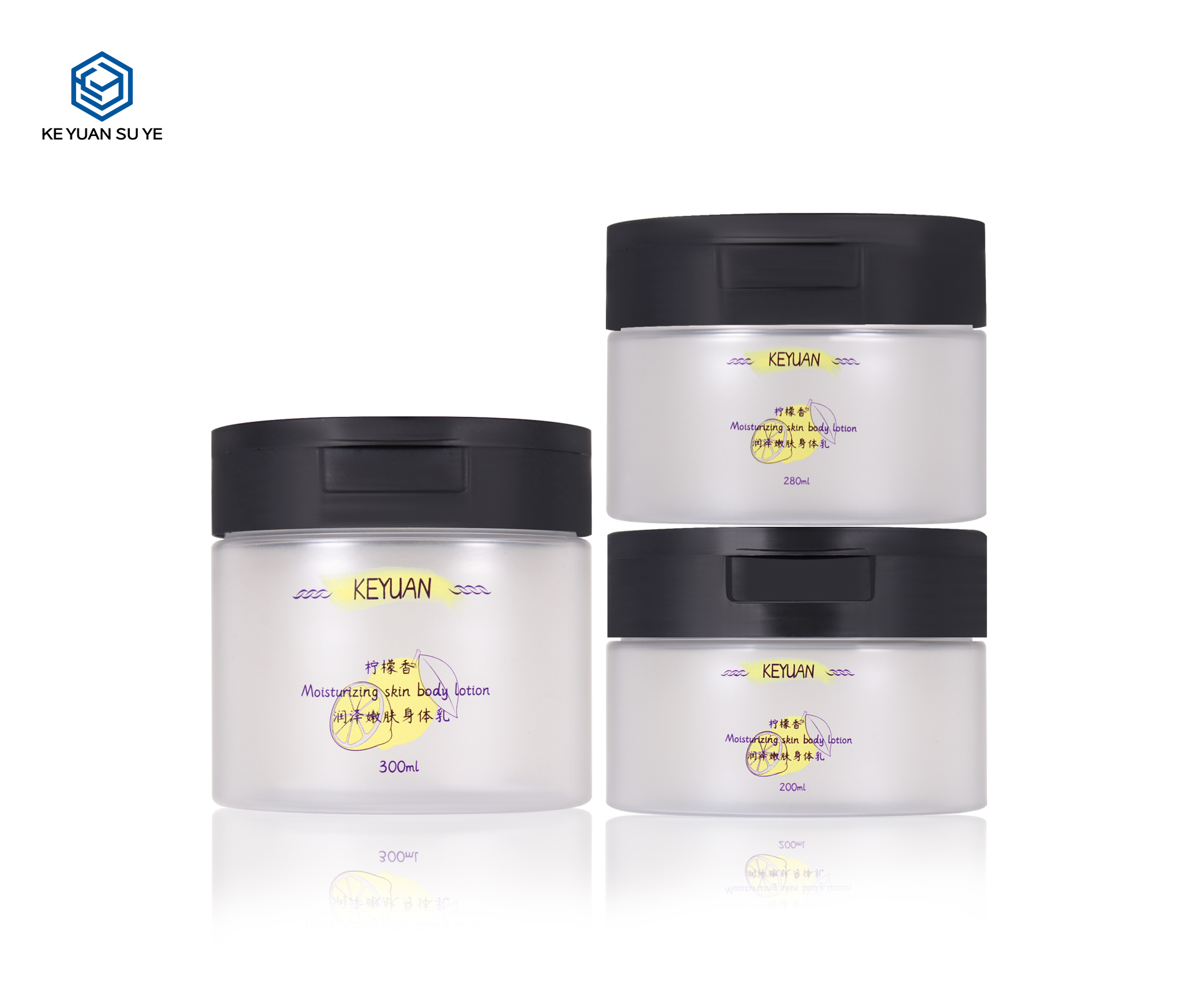 KY076 3PJ Luxury Empty Cosmetic Containers Small Cosmetic Plastic Jars with Lids And Tweezer