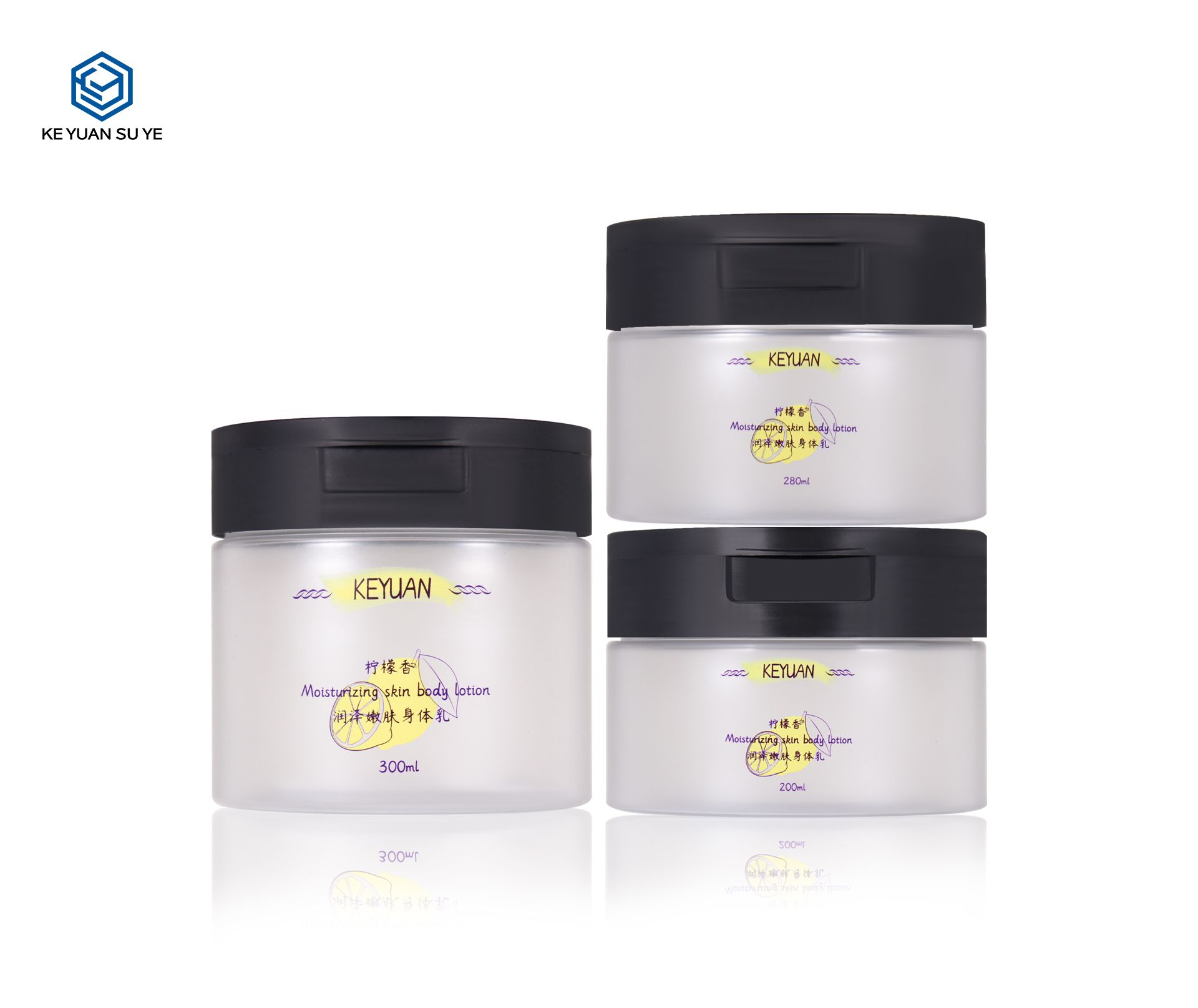 KY076 3PJ Luxury Empty Cosmetic Containers Small Cosmetic Plastic Jars with Lids And Tweezer